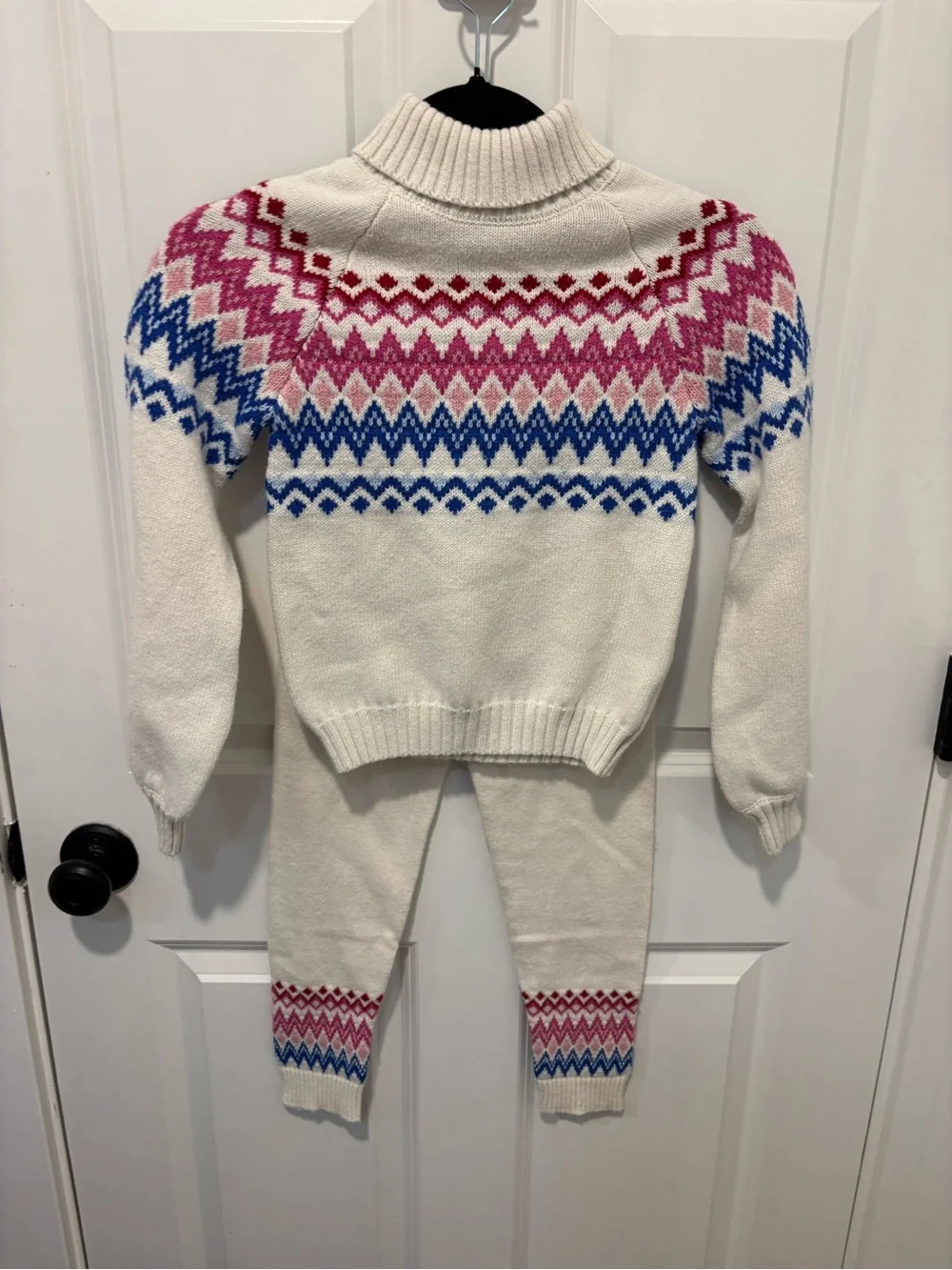 Janie and Jack Fair Isle Knit Sweater Legging Set Girls 8